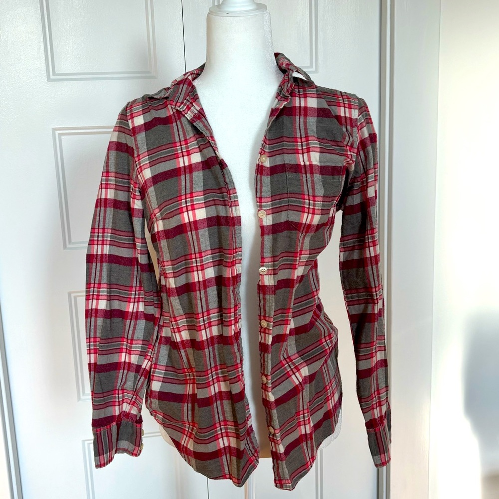 J Crew Pink Flannel